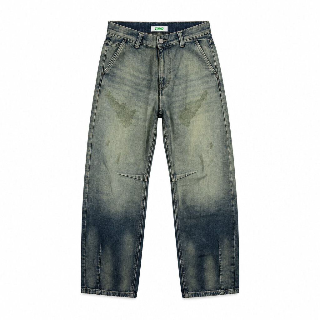 Washed Baggy Denim