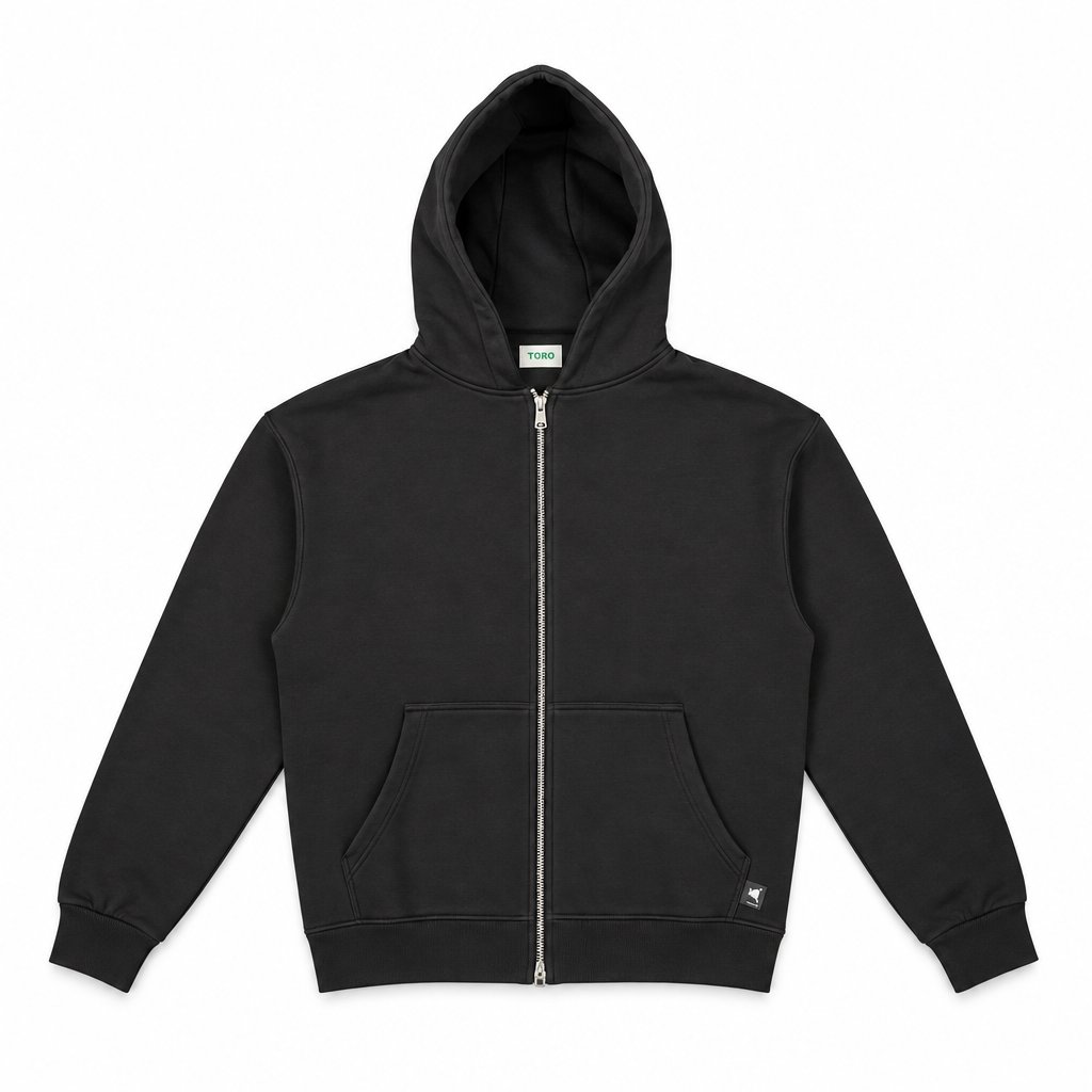 Double zip-up hoodie