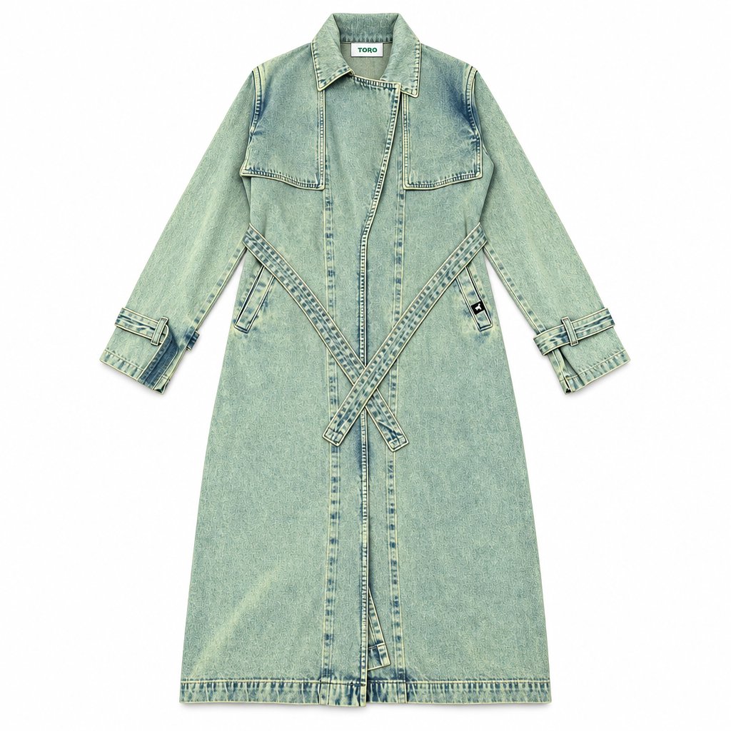 Denim Trench Coat
